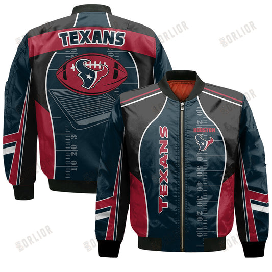 Houston Texans Football Team 2024- 25 Classic And Modern Bomber Jacket