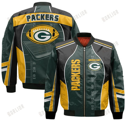 Green Bay Packers Football Team 2024- 25 Classic And Modern Bomber Jacket