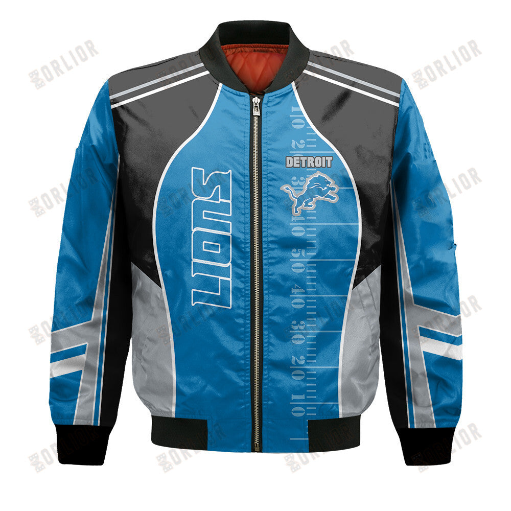 Detroit Lions Football Team 2024- 25 Classic And Modern Bomber Jacket
