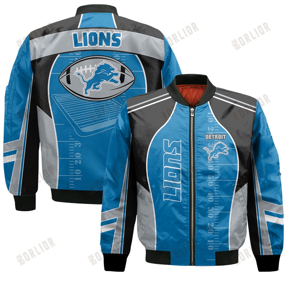 Detroit Lions Football Team 2024- 25 Classic And Modern Bomber Jacket