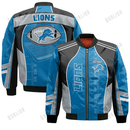 Detroit Lions Football Team 2024- 25 Classic And Modern Bomber Jacket