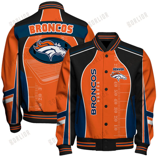 Denver Broncos Football Team 2024- 25 Classic And Modern Unisex Varsity Jacket