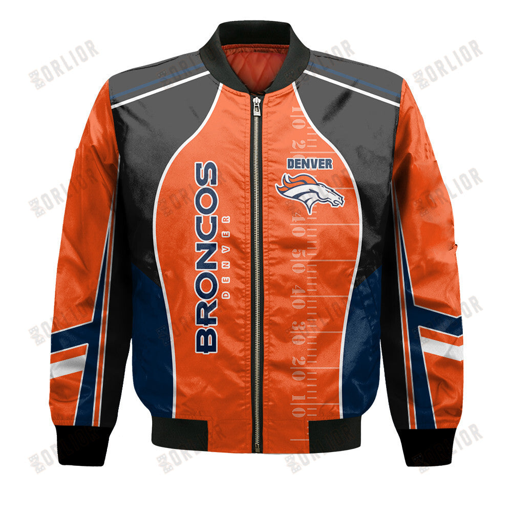 Denver Broncos Football Team 2024- 25 Classic And Modern Bomber Jacket