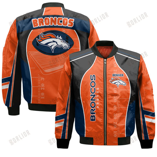 Denver Broncos Football Team 2024- 25 Classic And Modern Bomber Jacket