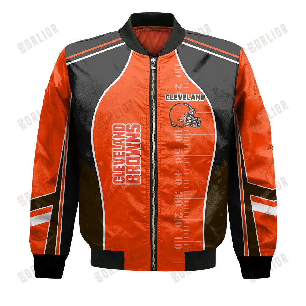 Cleveland Browns Football Team 2024- 25 Classic And Modern Bomber Jacket