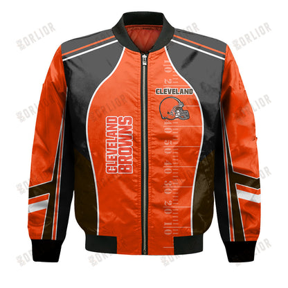 Cleveland Browns Football Team 2024- 25 Classic And Modern Bomber Jacket