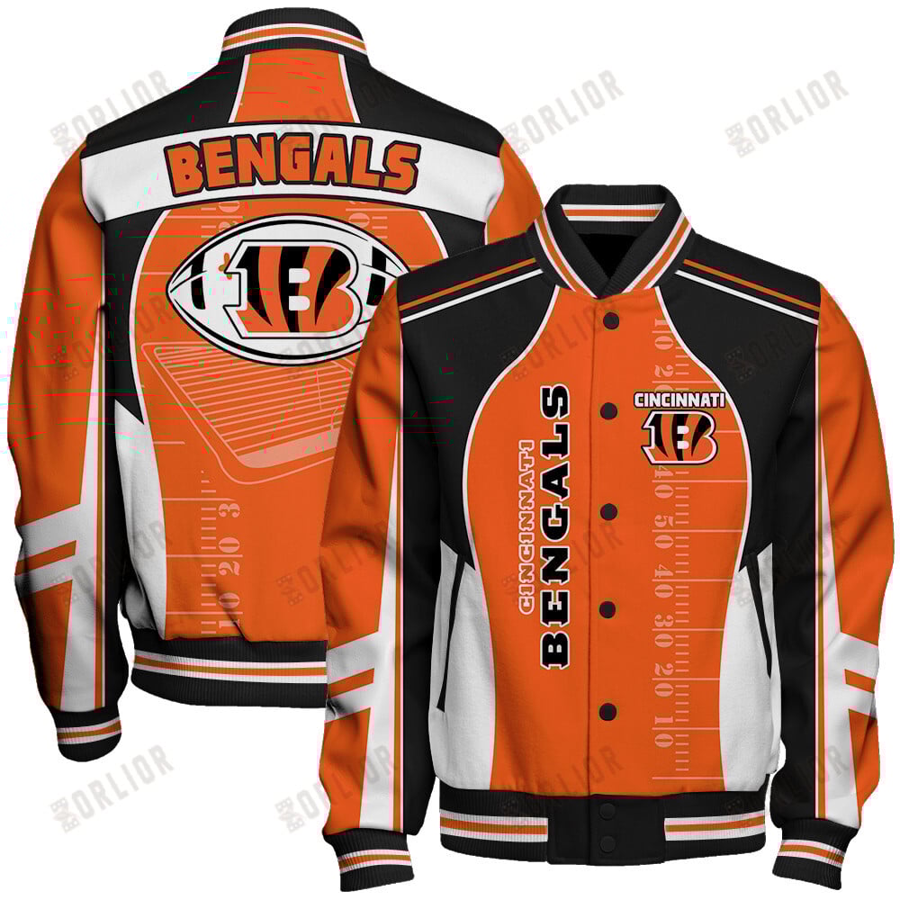 Cincinnati Bengals Football Team 2024- 25 Classic And Modern Unisex Varsity Jacket