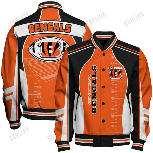 Cincinnati Bengals Football Team 2024- 25 Classic And Modern Unisex Varsity Jacket