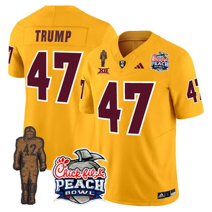 Sun Devils Pat Tillman & Peach Bowl Patch Vapor Limited Jersey - All Stitched