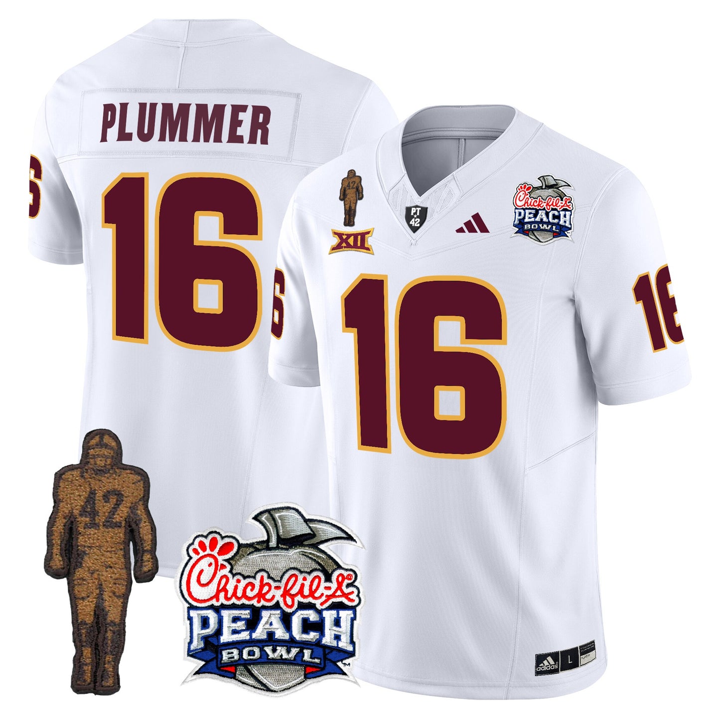 Sun Devils Pat Tillman & Peach Bowl Patch Vapor Limited Jersey - All Stitched