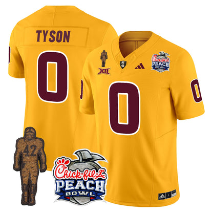 Sun Devils Pat Tillman & Peach Bowl Patch Vapor Limited Jersey - All Stitched