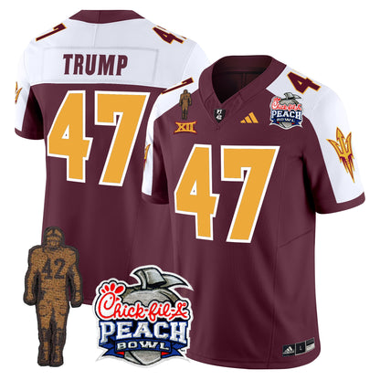 Sun Devils Pat Tillman & Peach Bowl Patch Vapor Limited Jersey - All Stitched