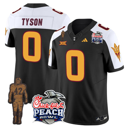 Sun Devils Pat Tillman & Peach Bowl Patch Vapor Limited Jersey - All Stitched