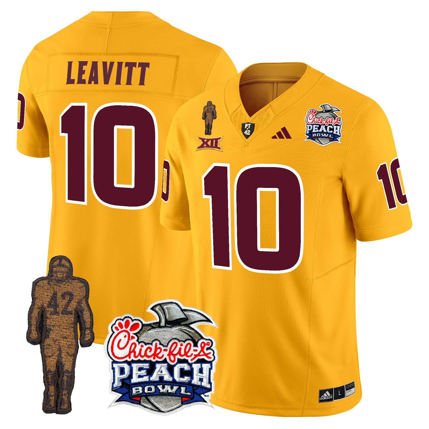 Sun Devils Pat Tillman & Peach Bowl Patch Vapor Limited Jersey - All Stitched