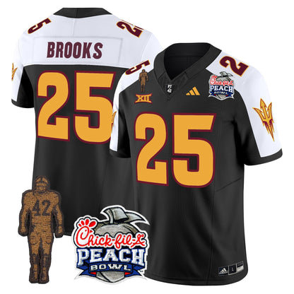 Sun Devils Pat Tillman & Peach Bowl Patch Vapor Limited Jersey - All Stitched