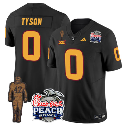 Sun Devils Pat Tillman & Peach Bowl Patch Vapor Limited Jersey - All Stitched