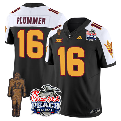 Sun Devils Pat Tillman & Peach Bowl Patch Vapor Limited Jersey - All Stitched