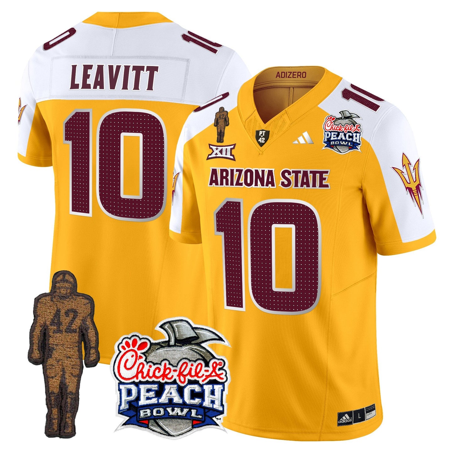 Sun Devils Pat Tillman & Peach Bowl Patch Vapor Limited Jersey V2 - All Stitched