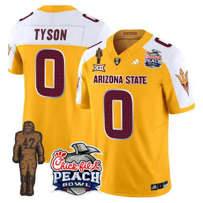 Sun Devils Pat Tillman & Peach Bowl Patch Vapor Limited Jersey V2 - All Stitched