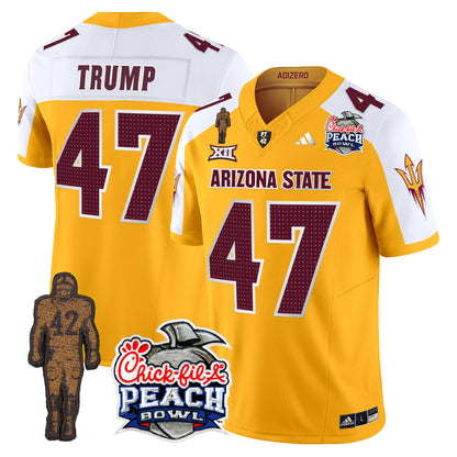 Sun Devils Pat Tillman & Peach Bowl Patch Vapor Limited Jersey V2 - All Stitched