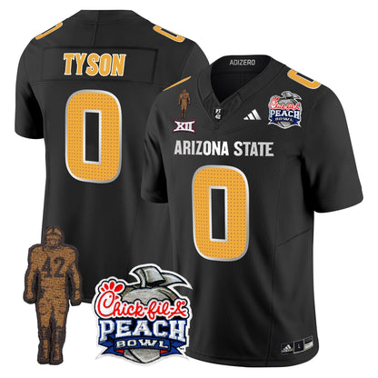 Sun Devils Pat Tillman & Peach Bowl Patch Vapor Limited Jersey V2 - All Stitched