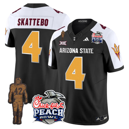 Sun Devils Pat Tillman & Peach Bowl Patch Vapor Limited Jersey V2 - All Stitched