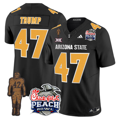 Sun Devils Pat Tillman & Peach Bowl Patch Vapor Limited Jersey V2 - All Stitched