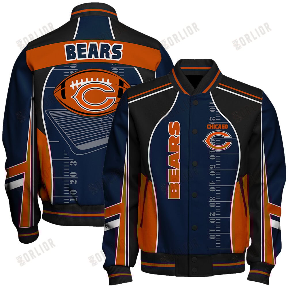 Chicago Bears Football Team 2024- 25 Classic And Modern Unisex Varsity Jacket