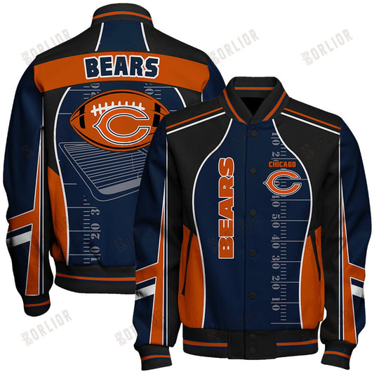 Chicago Bears Football Team 2024- 25 Classic And Modern Unisex Varsity Jacket