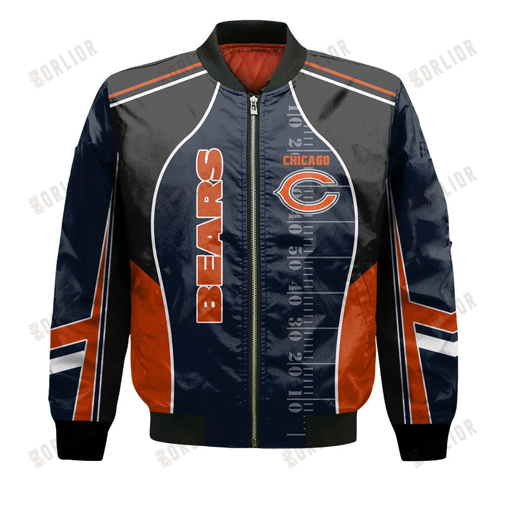Chicago Bears Football Team 2024- 25 Classic And Modern Bomber Jacket