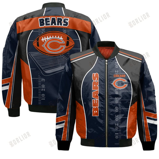 Chicago Bears Football Team 2024- 25 Classic And Modern Bomber Jacket