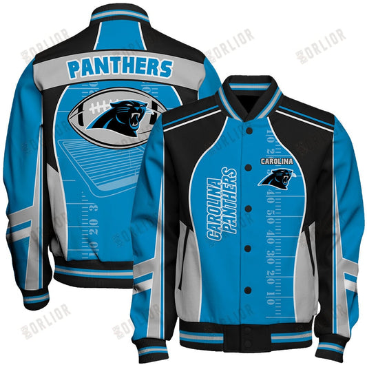 Carolina Panthers Football Team 2024- 25 Classic And Modern Unisex Varsity Jacket