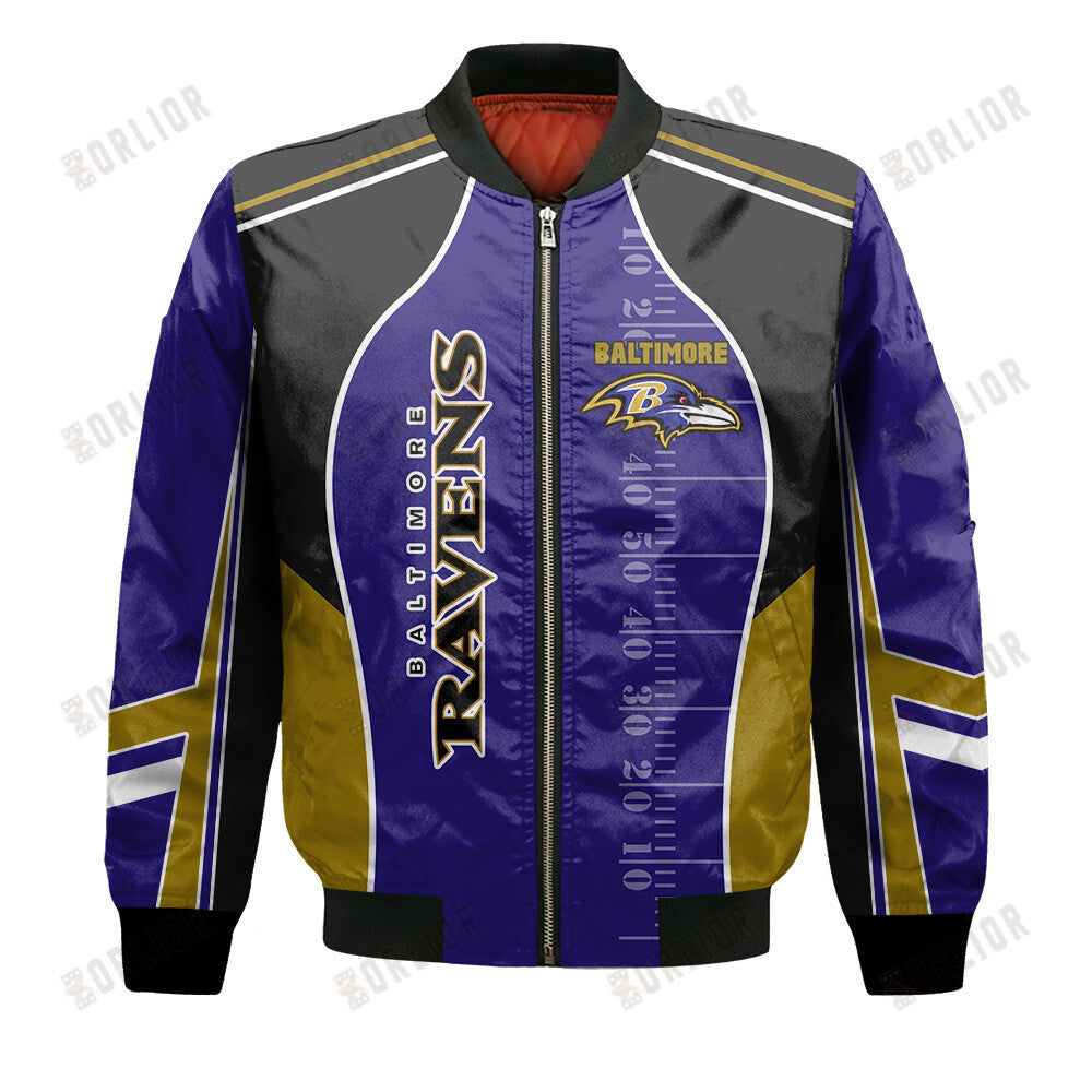 Baltimore Ravens Football Team 2024- 25 Classic And Modern Bomber Jacket