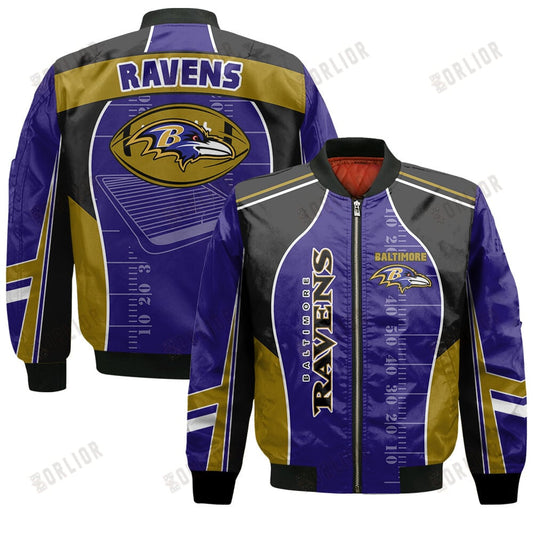Baltimore Ravens Football Team 2024- 25 Classic And Modern Bomber Jacket