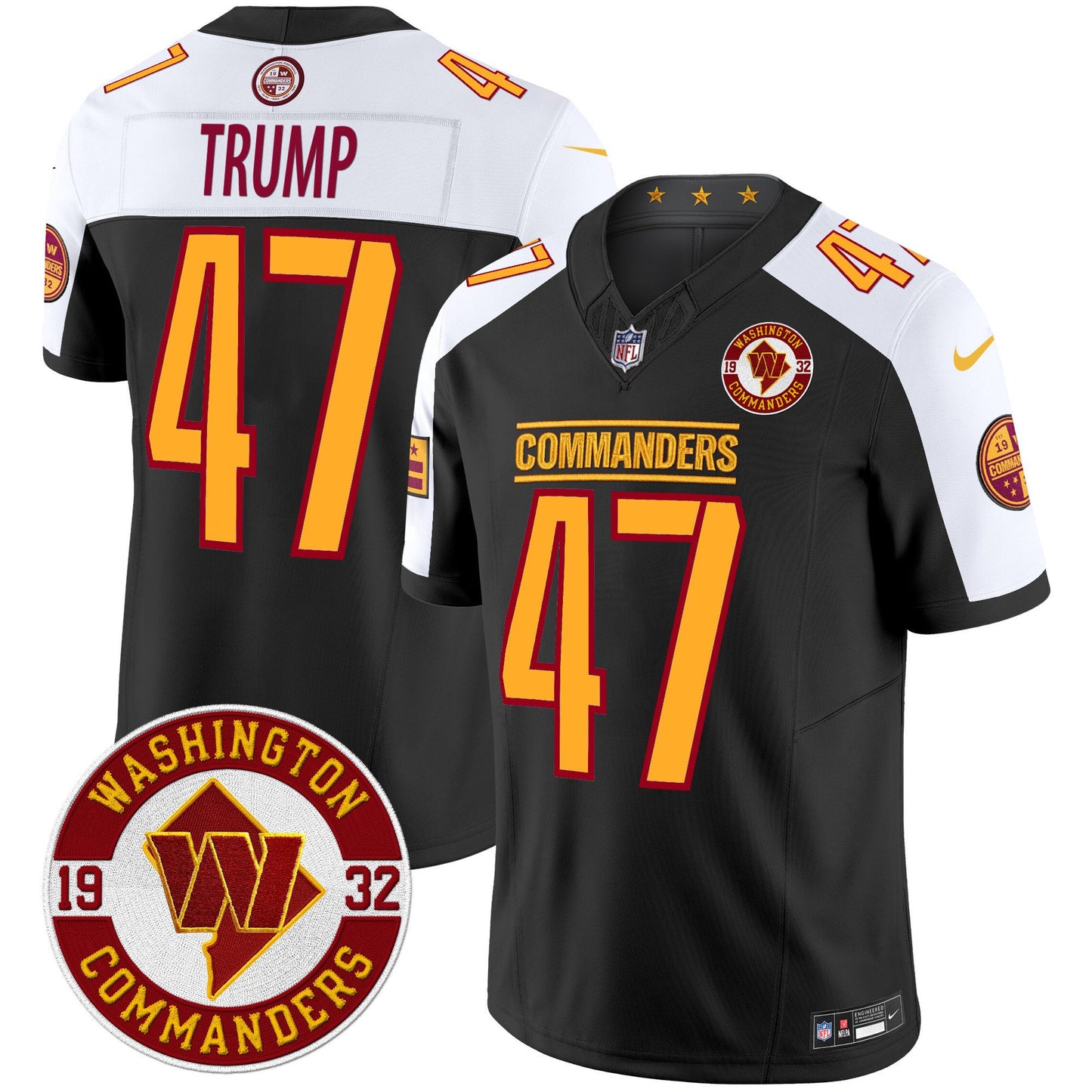 Washington Commanders 2024 Vapor Limited Jersey - Est. 1932 Patch - All Stitched