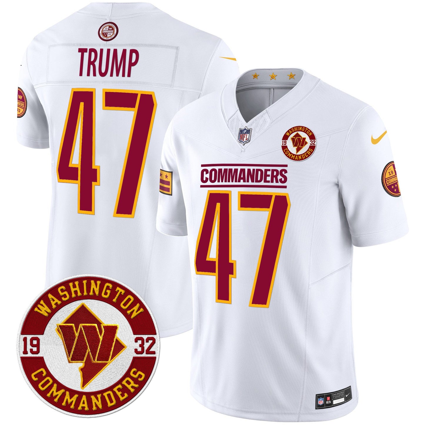 Washington Commanders 2024 Vapor Limited Jersey - Est. 1932 Patch - All Stitched