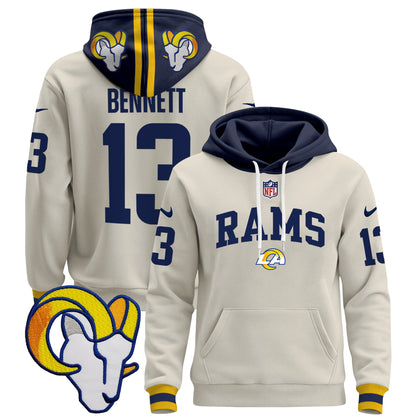 Los Angeles Rams 2024 Pullover Hoodie V2 - All Stitched