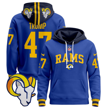 Los Angeles Rams 2024 Pullover Hoodie V2 - All Stitched