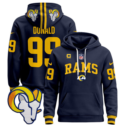 Los Angeles Rams 2024 Pullover Hoodie V2 - All Stitched