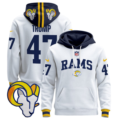 Los Angeles Rams 2024 Pullover Hoodie V2 - All Stitched