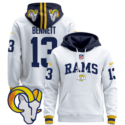 Los Angeles Rams 2024 Pullover Hoodie V2 - All Stitched