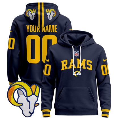 Los Angeles Rams 2024 Custom Pullover Hoodie V2 - All Stitched