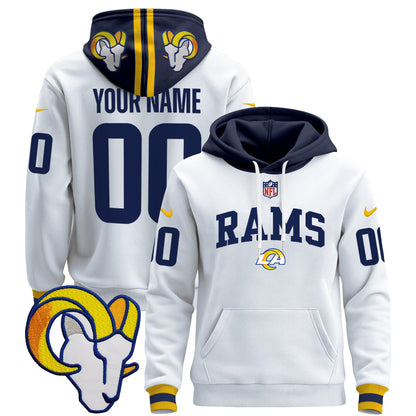 Los Angeles Rams 2024 Custom Pullover Hoodie V2 - All Stitched