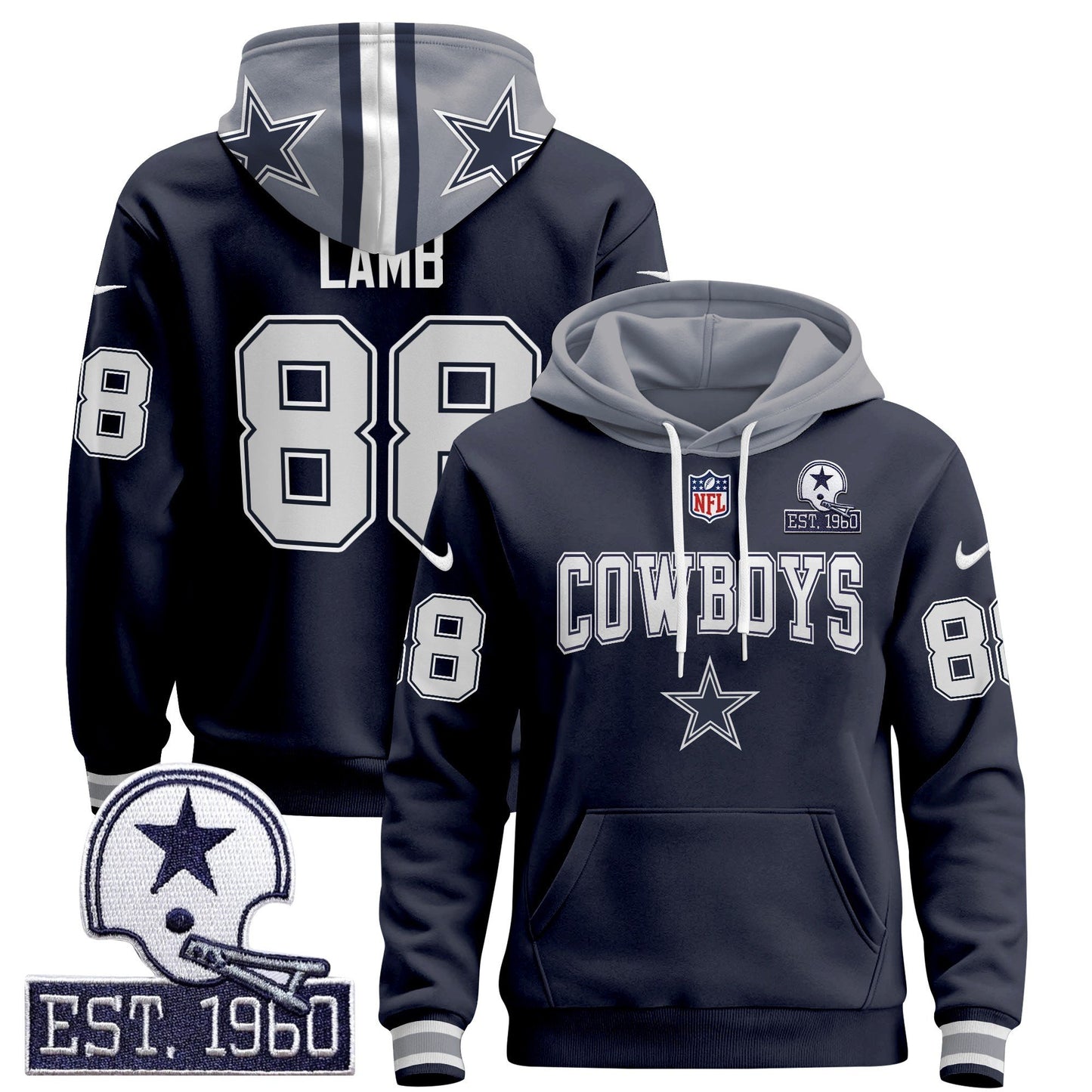 Dallas Cowboys 2024 Pullover Hoodie V2 - All Stitched