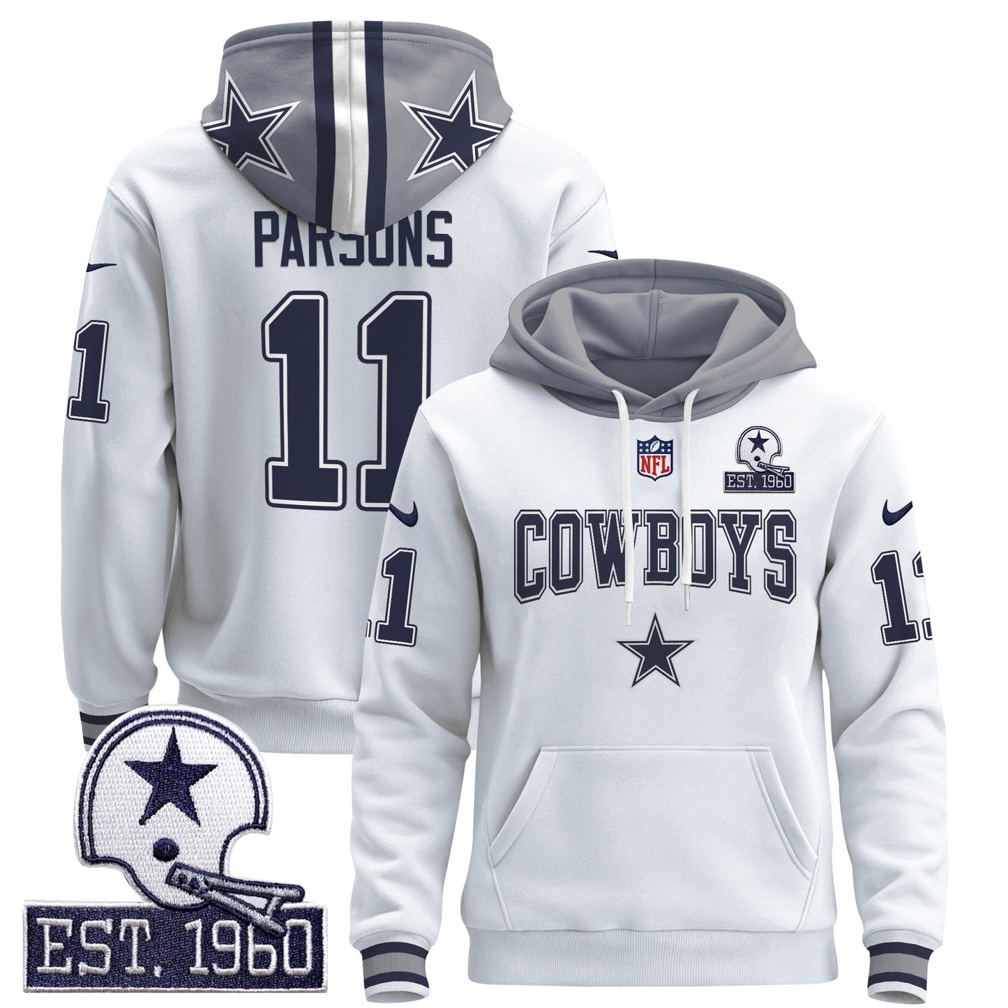 Dallas Cowboys 2024 Pullover Hoodie V2 - All Stitched