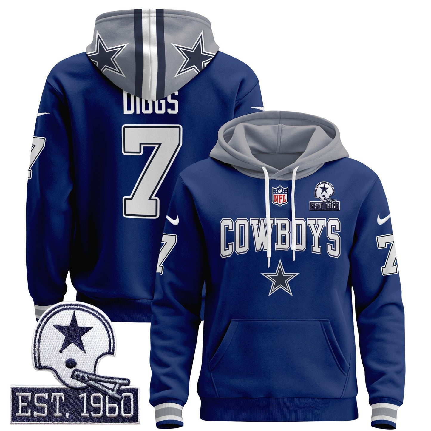 Dallas Cowboys 2024 Pullover Hoodie V2 - All Stitched