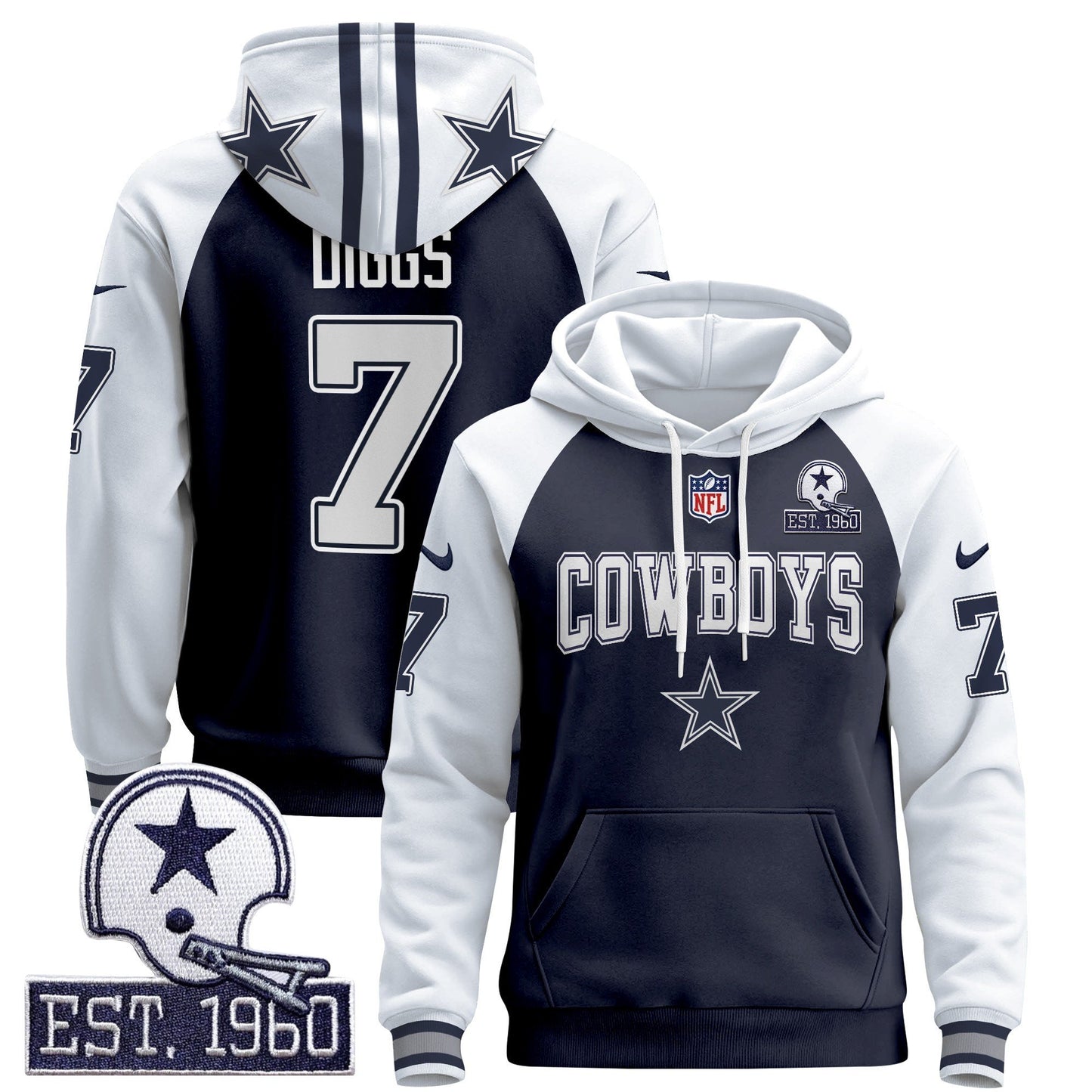 Dallas Cowboys 2024 Pullover Hoodie V2 - All Stitched