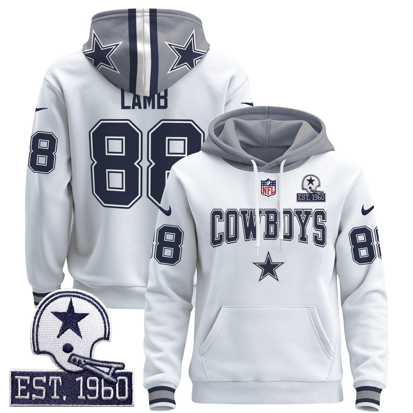 Dallas Cowboys 2024 Pullover Hoodie V2 - All Stitched