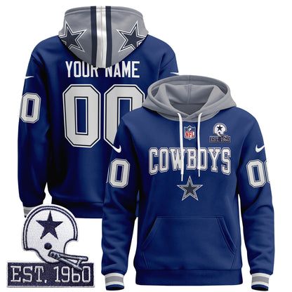 Dallas Cowboys 2024 Custom Pullover Hoodie V2 - All Stitched