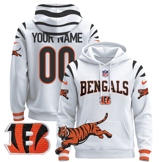 Bengals 2024 Custom Pullover Hoodie V2 - All Stitched